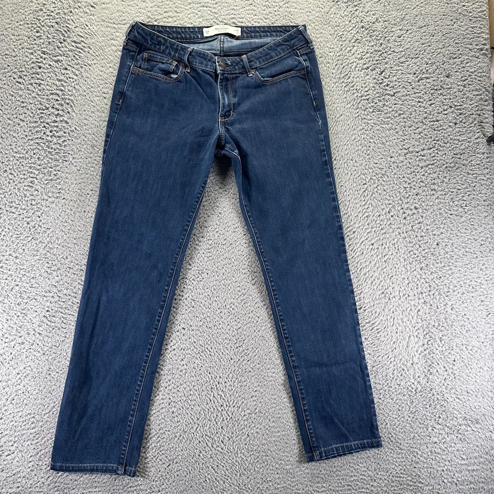 Abercrombie & Fitch Jeans Women's 10‎ Blue Cotton Denim Skinny Workwear Stretch